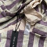 Doe & Rae ✅3/$30✅ NWT  Grape Striped Long Sleeve Lace Up Ruffle BabyDoll Top | SMALL | Photo 8