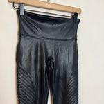 Spanx - Faux Leather Moto Leggings Black Slimming Night Out Pants Photo 2