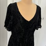 Disturbia Lilias Devore Velour Mesh Tiered Mini Dress Black Size 12 Photo 5