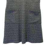 Loft NWT  Retro Tweed Fit & Flare Patch Pocket Mod Dress Black White Size 12 NEW Photo 2