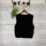 Vintage Classic Blues By Wrangler Western Geometric Cotton Knit Vest Black Size L Photo 4