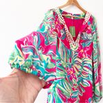 Lilly Pulitzer Saemus Pomegranate Jungle Tumble Beaded Dress Photo 3