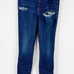 Lucky Brand  Dark Wash Distressed Uni Fit Skinny Jeans Photo 0