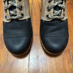 Sorel PDX Wedge Bootie Black with Canvas Ankle Shaft 8 Photo 2