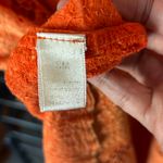Indah Womens Crochet Top Sz S/M Orange Butterfly Cut Out Boho Photo 6