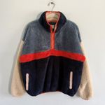 Trovata Birds of Paradis Casey Bluestone Sherpa Pullover Fleece Sweatshirt Blue Size M Photo 3