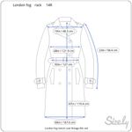 London Fog trench coat Vintage 80s red Photo 1