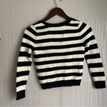 Abercrombie & Fitch Small Sweater Blue/White Striped Button Up Size XS Photo 4
