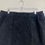 August Max Woman Black Leather Vintage Mini Skirt Sz 16 Photo 1