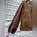 wilson's leather  Womens Cognac Suede Collared Zip Up Jacket 90s y2k Western -XL Photo 6