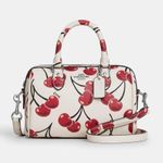 Coach Mini Rowan Crossbody Bag Cherry Print Leather CY745 NWT Photo 0