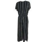 Anthropologie  DOLAN Canovas Navy & White Textured Jumpsuit EUC Size‎ Medium Photo 6