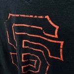 Majestic  LARGE Black Giants Baseball MLB Fitted Tee Shirt T-Shirt Short Sleeve Photo 6