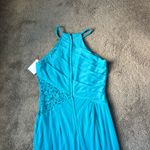 David's Bridal  Halter Maxi Dress SIZE 6 Photo 5