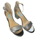 Betsey Johnson Women's Miri Evening Sandals Sandal Silver Sparkle Photo 0