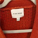 Pink Rose Women's Rust Cardigan Sweater Photo 2