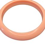 3 Bohemian Peach Pink Coral Plastic/Acrylic Bangle Bracelets Photo 6