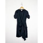Rachel Parcell Black Draped Interlock Minidress Size Large NWT Cocktail Stretch Photo 2