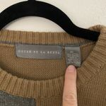 Oscar de la Renta  Plaid Sweater XL Brown Photo 1