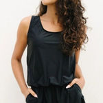 Honey Mark Sage Swim Romper Womens 5XL Black Sleeveless Stretch Fit Pockets NEW Size 5X Photo 0