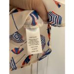 Talbots printed nautical beach umbrella blouse XL Photo 3