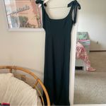Birdy Grey Alex Crepe Maxi Tie Strap Dress in Emerald Green Size Small Photo 1