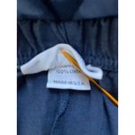 Bryn Walker Blue Linen Pullon Wide Leg Cropped Pants Pockets Size 3X Photo 8