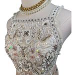 Needle & Thread Embellished Rhinestone Beaded Maxi Gown nude pink Size US 2 Photo 5