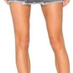 AGOLDE Jeanette Mini Skirt Gray Raw Hem size 26 Photo 0