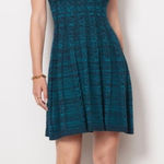 Amanda Uprichard NEW  Braylen Bold Knit Sleeveless Dress Teal Small Photo 0
