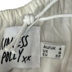 Princess Polly  White Caria Puff Short Sleeve Cut Out Mini Dress size 0 NEW Tags Photo 3