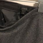 J.Crew  Mini skirt Wool Ruffle Tiered Size 4 Grey Photo 4