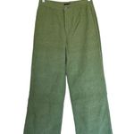 Roxy NWT x Chloe Kim Corduroy High Waist Wide Leg Pants Moss Green Photo 12