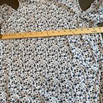 Multiblu White Floral Print‎ Cold Shoulder Ruffle Sleeve Top No Size Tag Photo 6