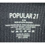 Popular 21 Black‎ Crop Top Ribbed Sleeveless Tank Top Casual Basic Essential S/M Photo 2