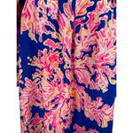 Lilly Pulitzer Off Shoulder Blue Pink Floral Bell Sleeve Silk Short Dress S Photo 5