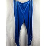 Women’s Shavonne Dorsey Royal Blue Velvet Leggings Size XL Photo 1