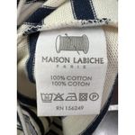Maison Labiche Paris Striped Tee "the cru" Small Embroidered Cotton French Style White Photo 5