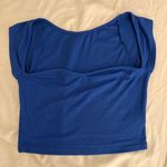 Amazon Blue Backless  Top Photo 1