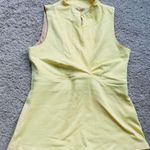 Lululemon Vintage Wrap Front Athletic Tank Top Butter Yellow 4 Tennis Sporty Photo 0
