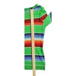 CHAPS Sweater Size Small Linen Blend Green Serape Stripe Southwestern Santa Fe Photo 5