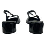 Mango Patent Leather Effect Slingback Mary Jane Pump Black Size 40 Photo 7