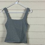 Free People  Intimately Gray Square Neck Tank size S Photo 6