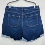 Lane Bryant  Size 18 Mid-Rise Boyfriend Cuffed Shorts‎ Dark Blue Casual Summer Photo 4