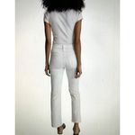 Madewell Mid Rise Kick Out Ankle Length Jeans Pure White Womens Size 25 Photo 1