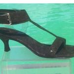 Donald Pliner Expresso Brown Cork Leather Shoe New Wide Ankle Strap $325 NIB Size 9.5 Photo 3