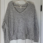 Loft H&M Heather Gray V-Neck Top Photo 0