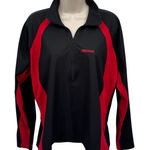 Marmot Windstopper N2S 1/4 Zip Pullover Top Womens Large Black Red Polyester Photo 0