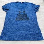 Under Armour  Blue Loose Fit V Neck T-shirt Small Photo 0