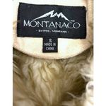Montanaco Faux Suede Fur Trimmed Toggle Jacket Womens S Beige Winter Warm Chic Tan Photo 2